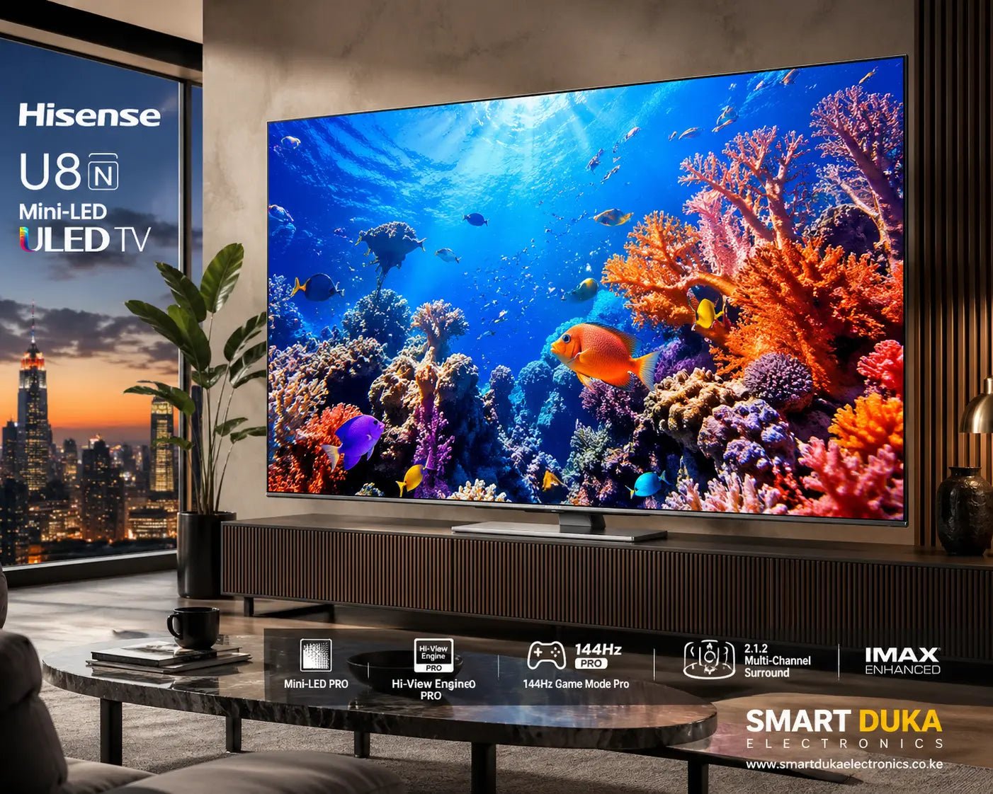 Hisense U8N Mini-LED Review Kenya | Price, 3000 Nits & 144Hz Specs - Smart Duka Electronics