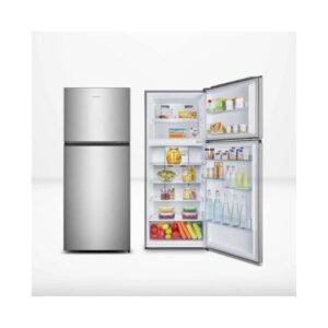 Hisense 424L Double Door Fridge Silver REF418DR – Powerful Cooling | Smart Duka Electronics