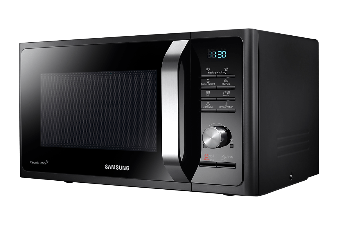 Samsung 23L Grill Microwave Oven (MG23K3575AK) — Premium Black Finish - Smart Duka Electronics