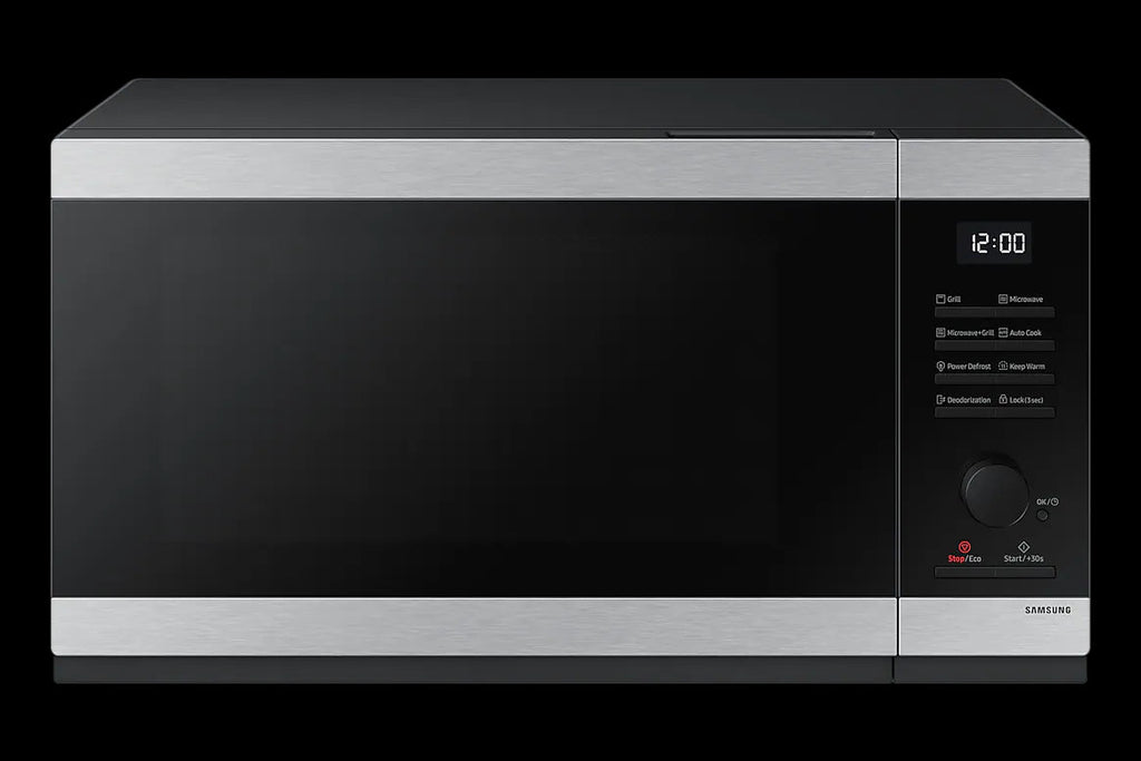 Samsung 40L Grill Microwave Oven (MG40DG5524AT) — Silver/Black Stainless Steel - Smart Duka Electronics