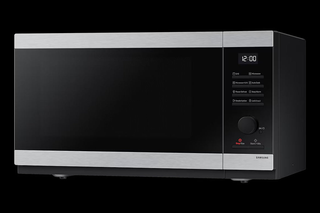 Samsung 40L Grill Microwave Oven (MG40DG5524AT) — Silver/Black Stainless Steel - Smart Duka Electronics
