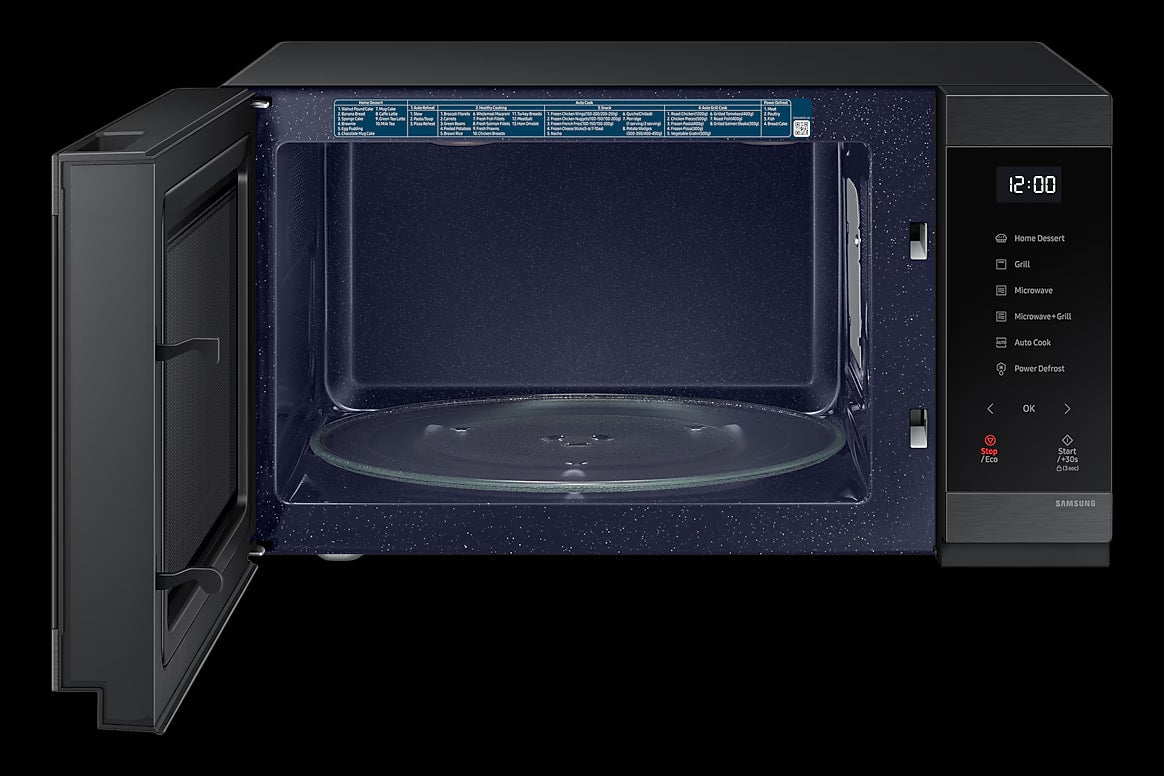 Samsung 40L Grill Microwave Oven (MG40DG5525AG) — Premium Black Stainless Steel - Smart Duka Electronics