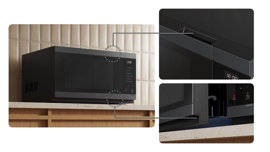 Samsung 40L Grill Microwave Oven (MG40DG5525AG) — Premium Black Stainless Steel - Smart Duka Electronics