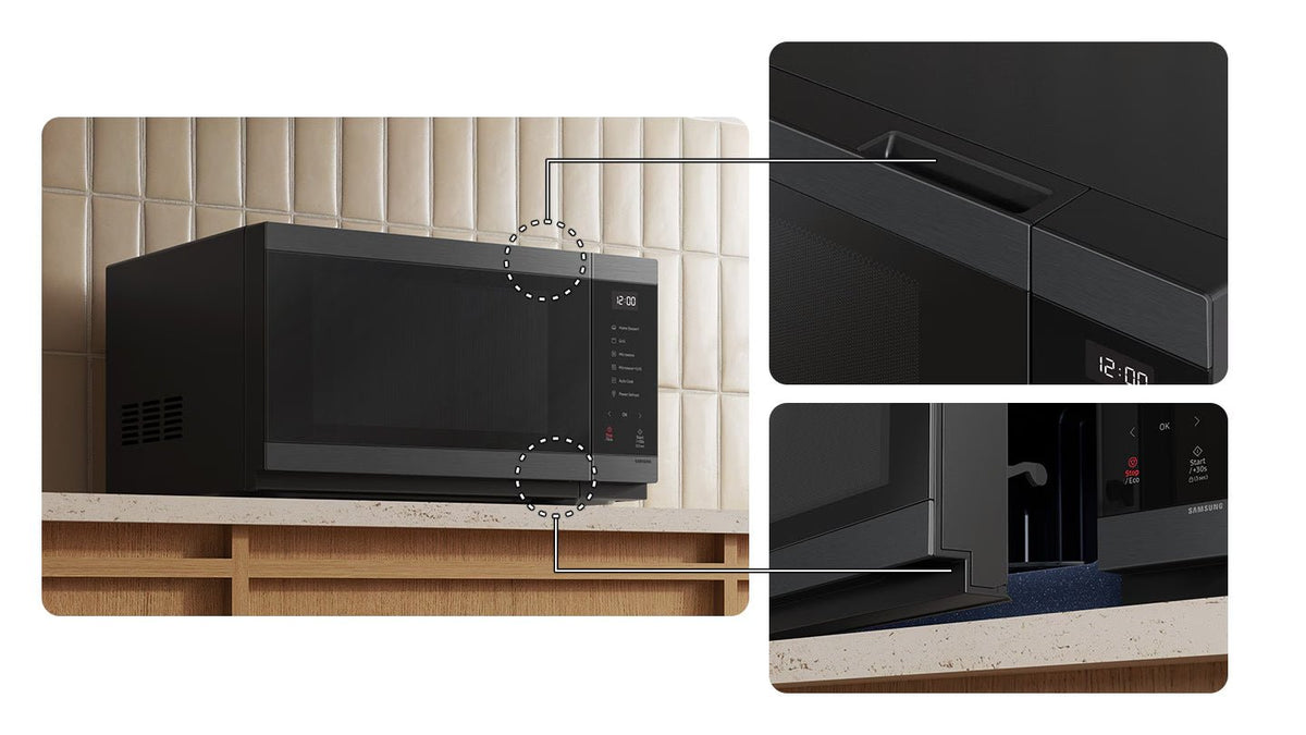 Samsung 40L Grill Microwave Oven (MG40DG5525AG) — Premium Black Stainless Steel - Smart Duka Electronics